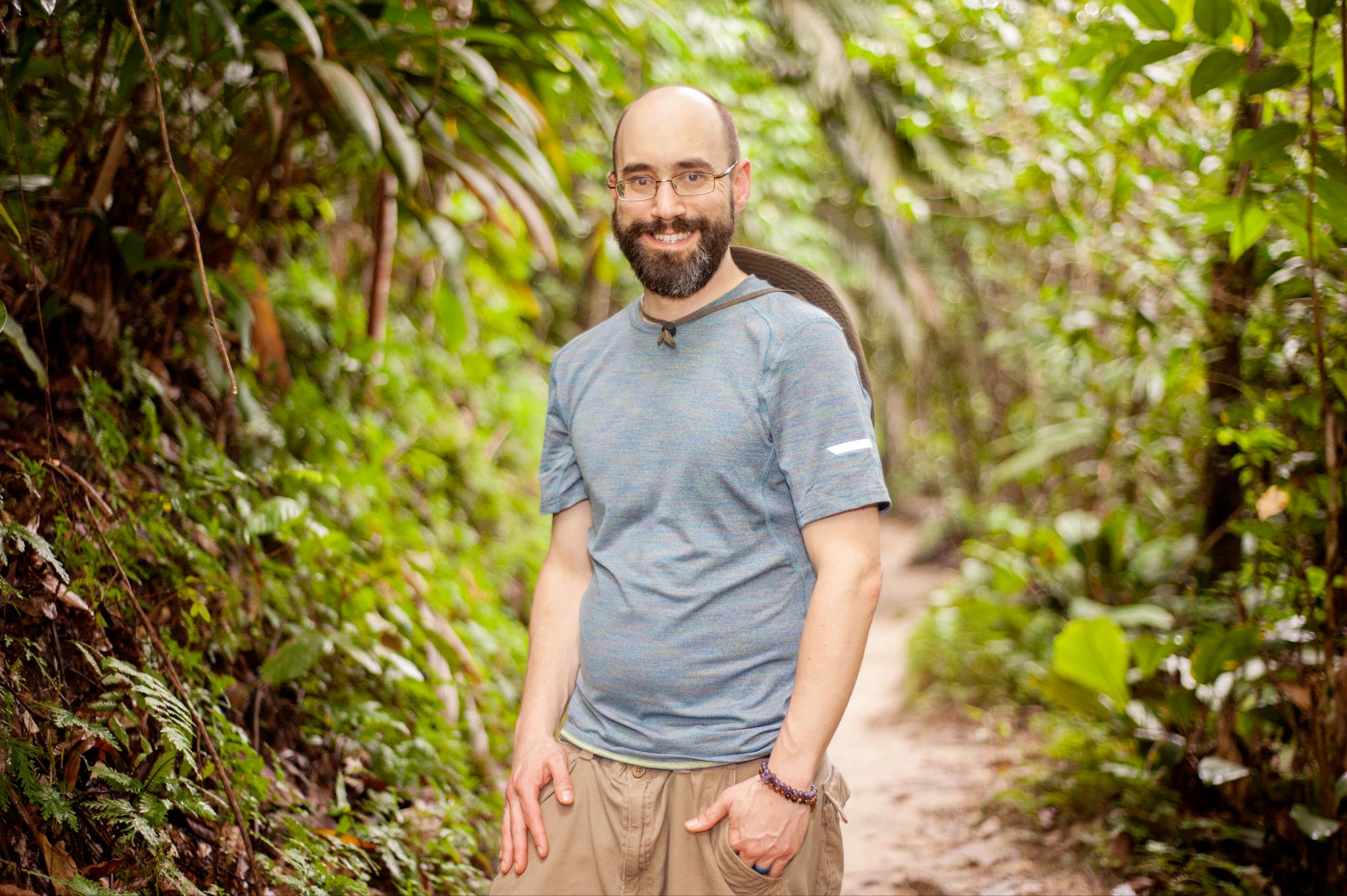 Nathaniel Putnam on forest path